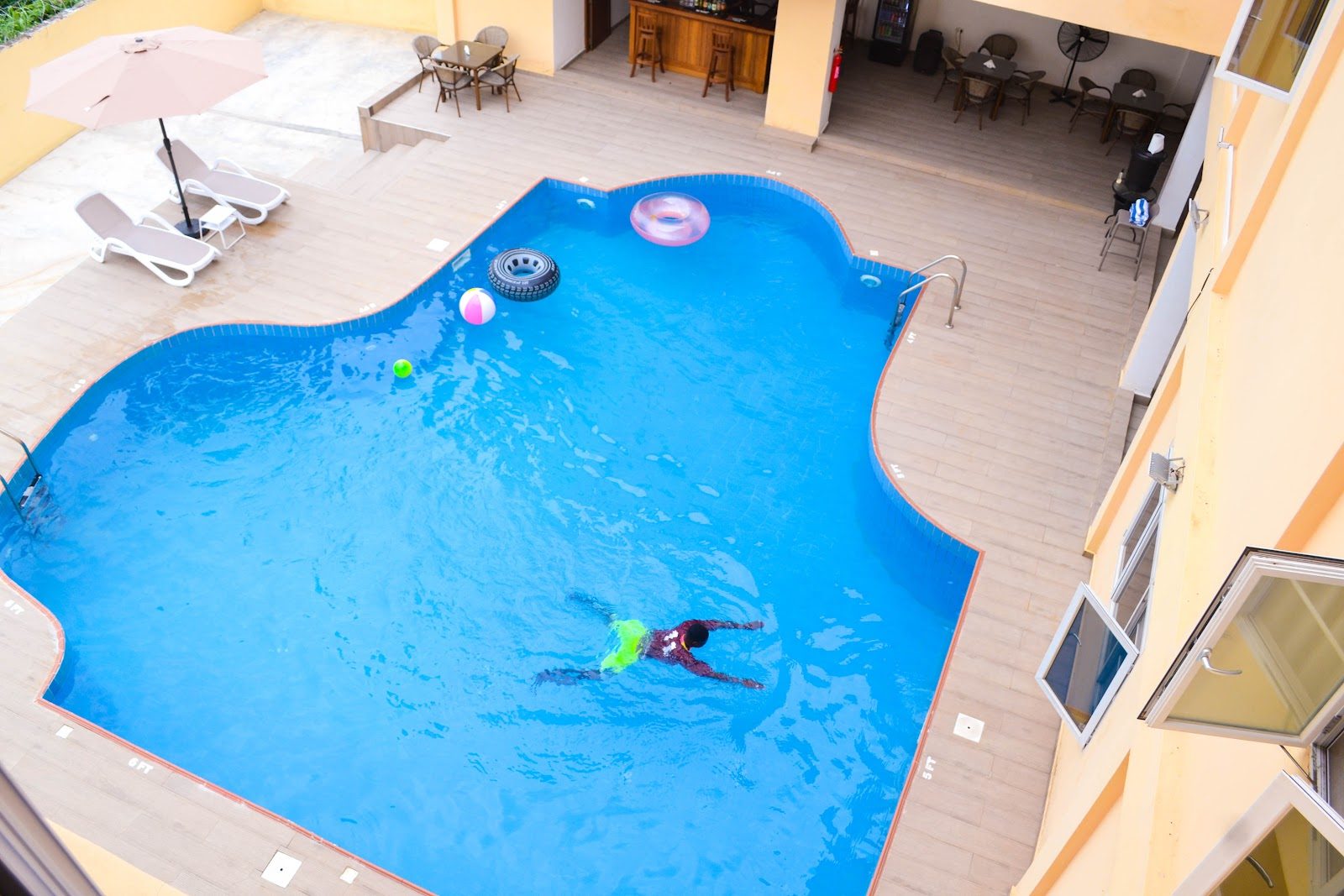 Courtyard swimming pool